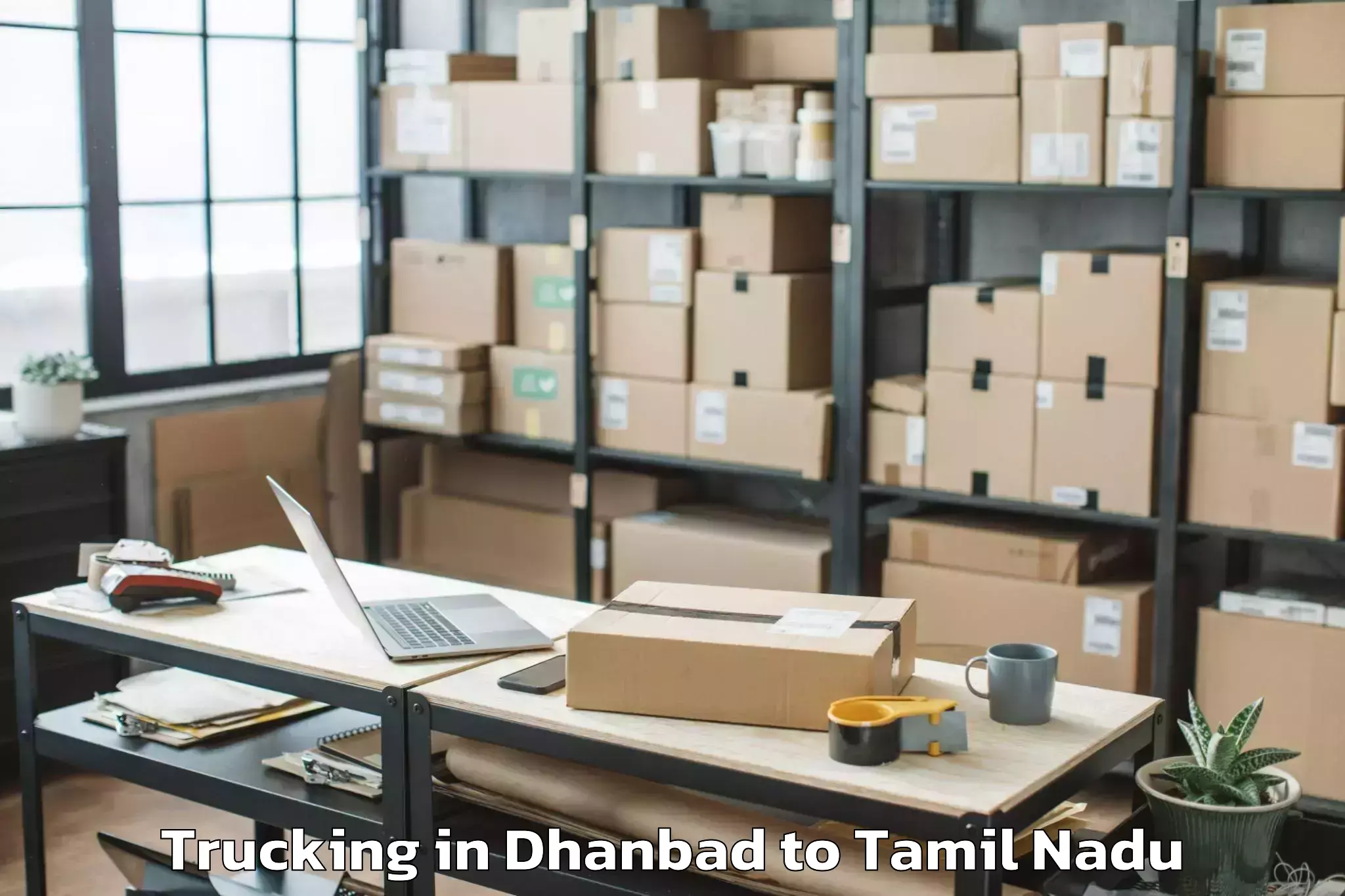 Get Dhanbad to Tiruchirappalli Airport Trz Trucking